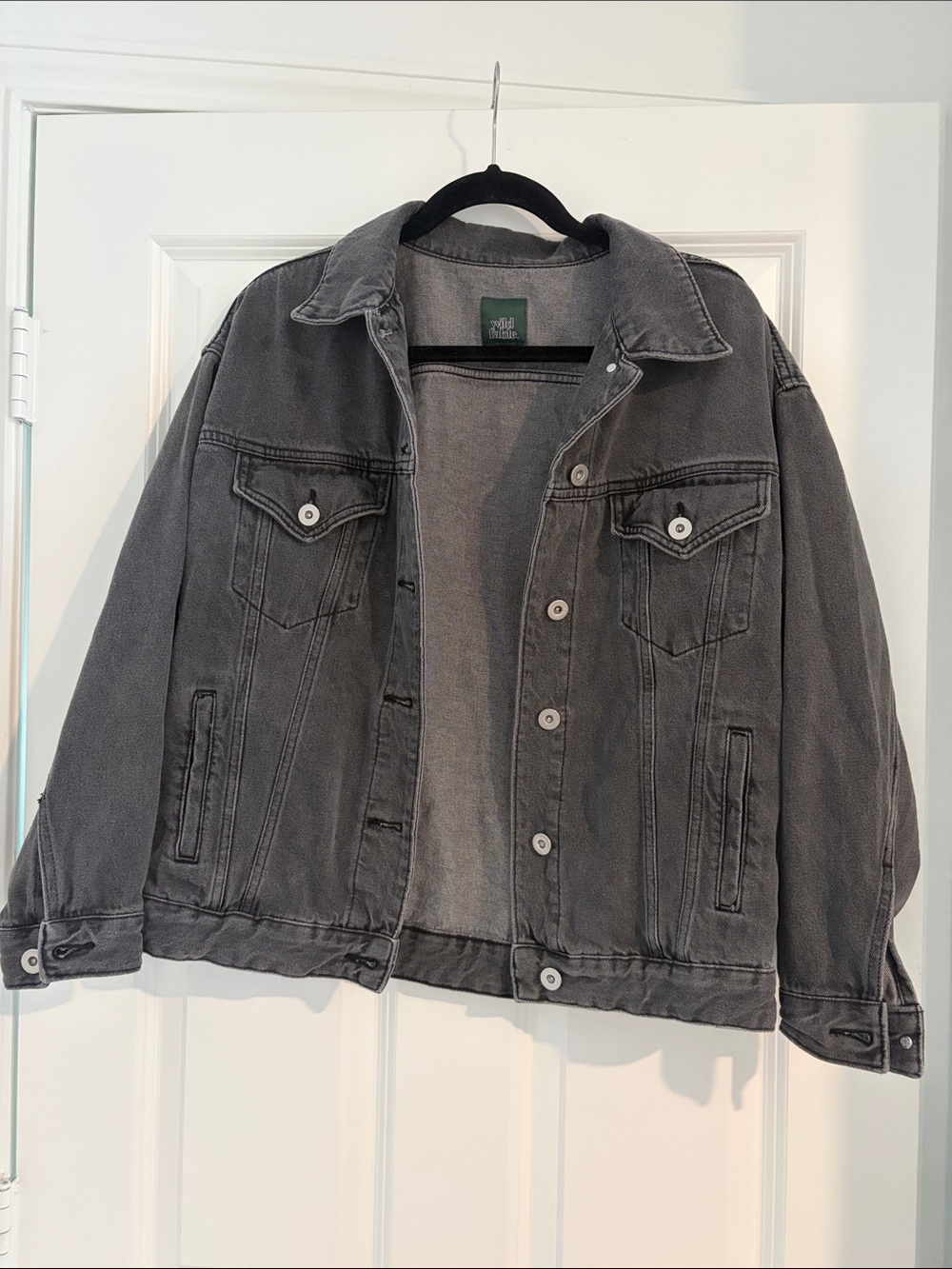 Women’s Gray Denim Jacket - oversize fit